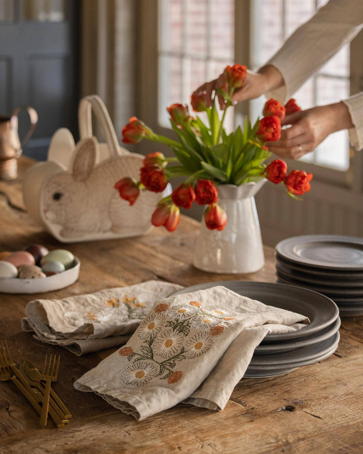Coral & Tusk - Daisy Bouquet - Tea Towel