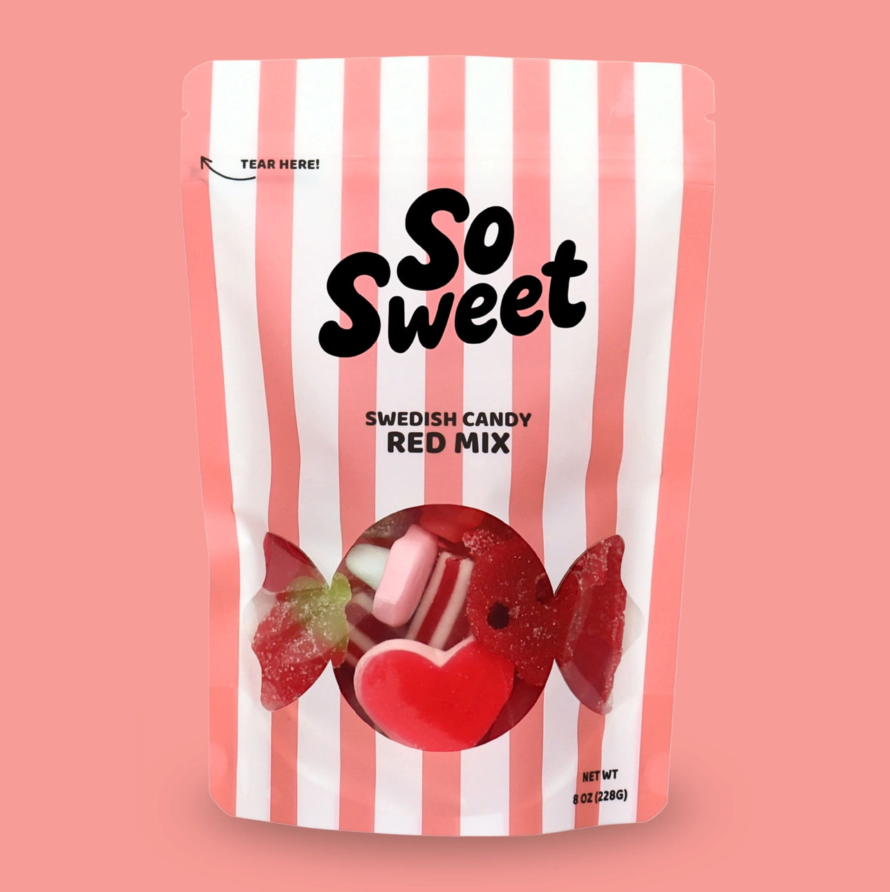 So Sweet - Swedish Candy Red Mix - 8 oz.