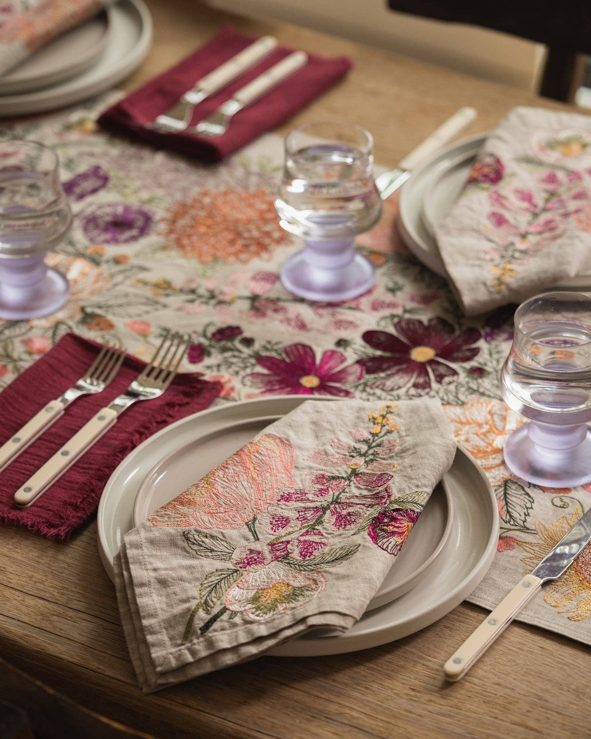 Coral & Tusk - Blush Bouquet - Dinner Napkin