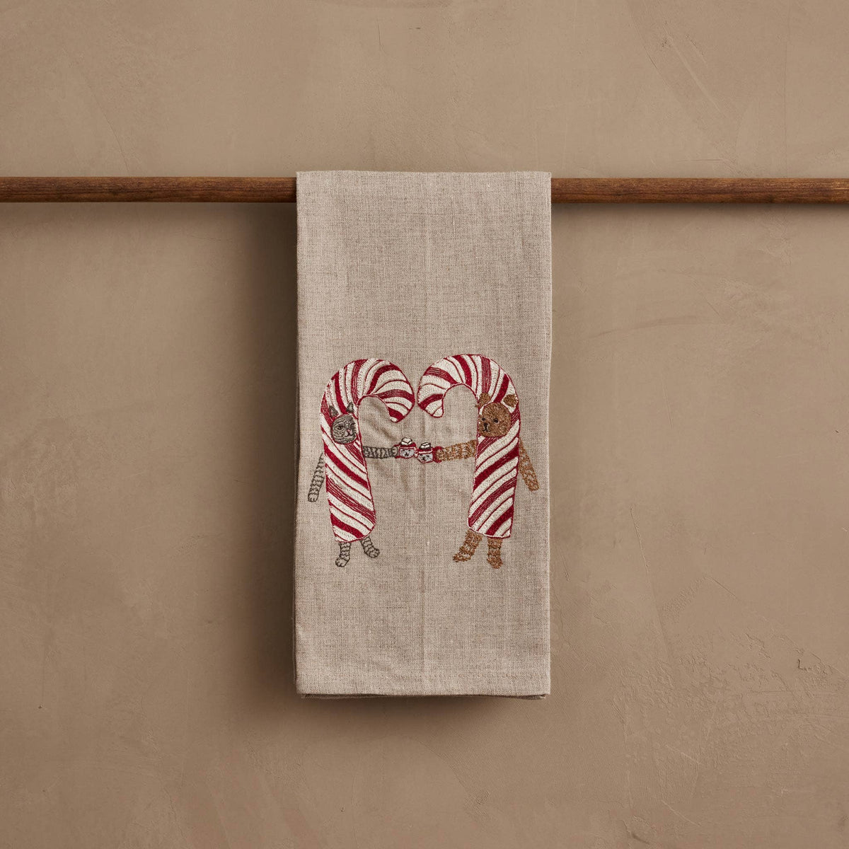 Coral & Tusk Candy Cane Cheers Tea Towel