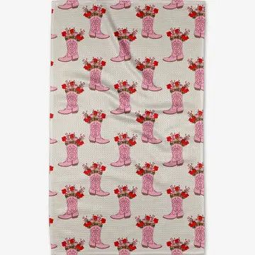 Geometry - Cowgirl Boots - Bar Towel