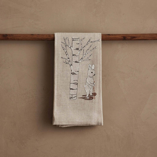 Coral & Tusk - Snowshoe Hare - Tea Towel