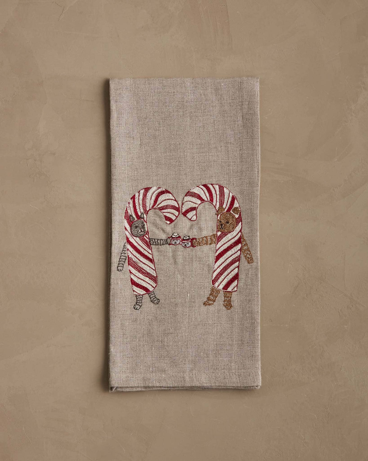 Coral & Tusk Candy Cane Cheers Tea Towel, view 2