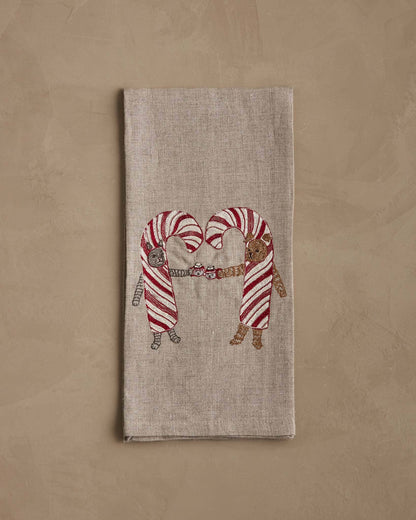 Coral & Tusk Candy Cane Cheers Tea Towel, view 2
