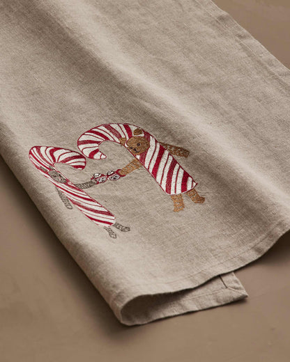 Coral & Tusk Candy Cane Cheers Tea Towel, view 3