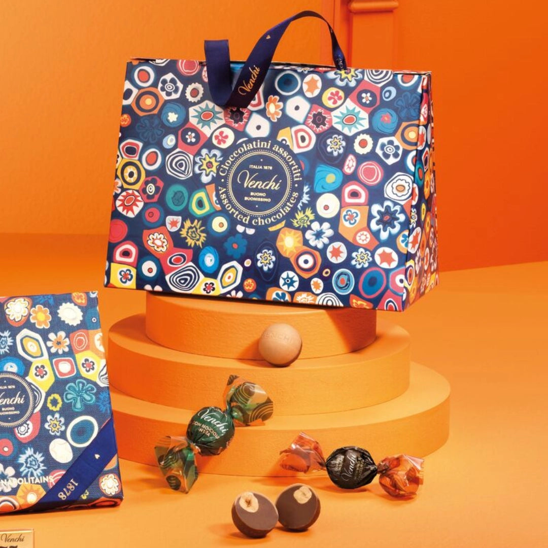 Venchi - Murrine Gift Bag - Gourmet Italian Mixed Chocolate Pearls