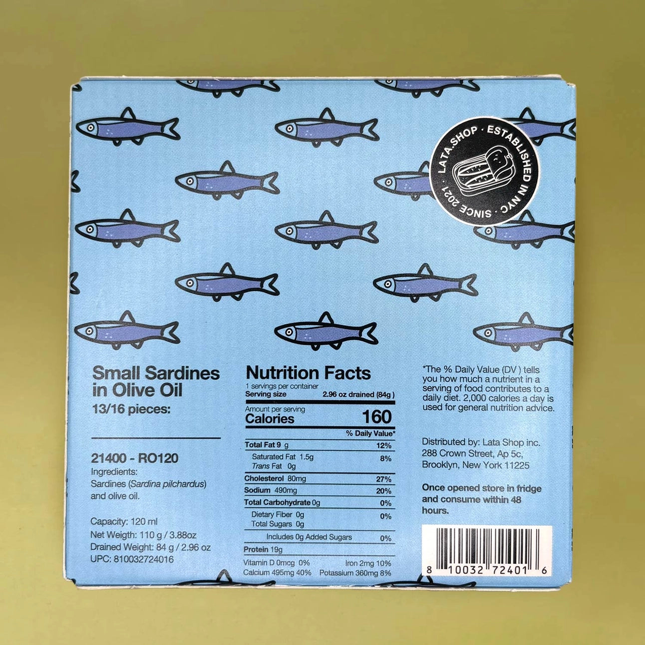 Lata - Small Sardines in Olive Oil - 120 g
