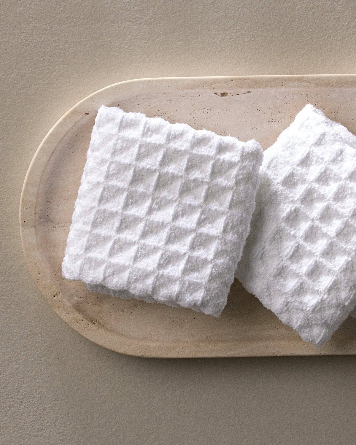 Geometry - Cloud - Waffle Washcloth Set - 10 in. x 10 in. - 3 Pack
