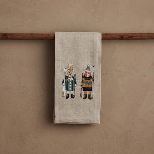 Coral & Tusk - Ski Buddies - Tea Towel