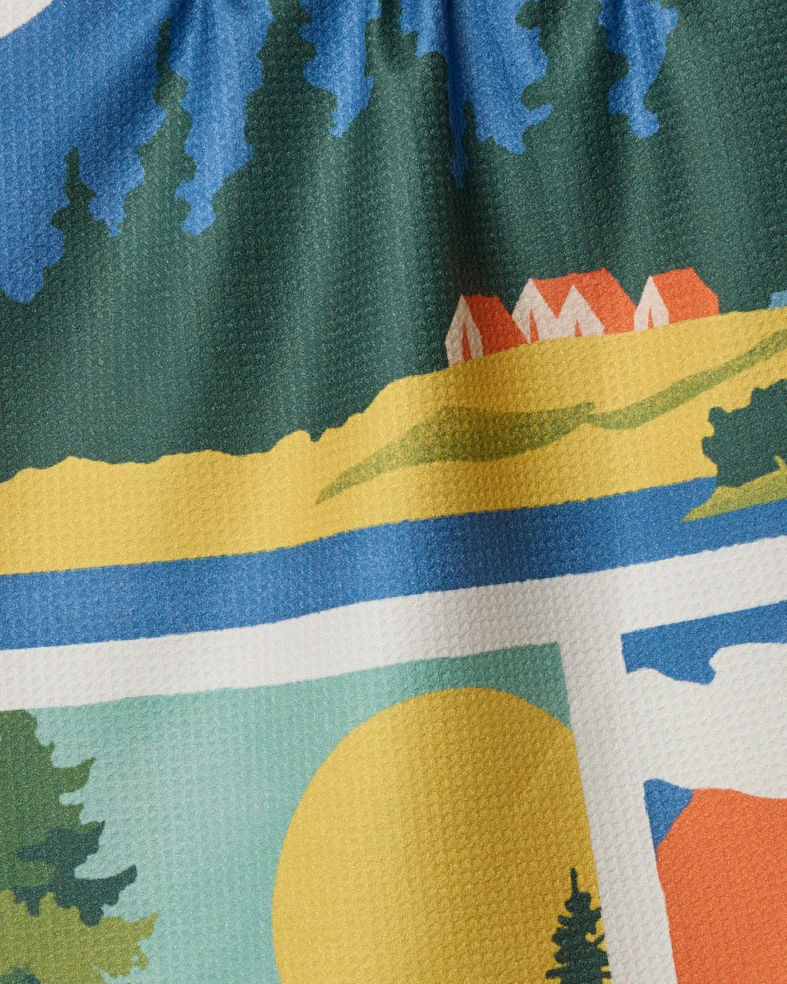 Geometry - Happy Hiking Tea Towel