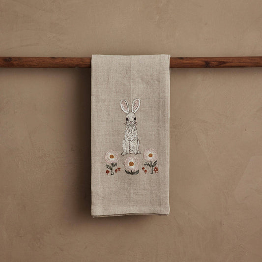 Coral & Tusk - Bunny & Daisies - Tea Towel