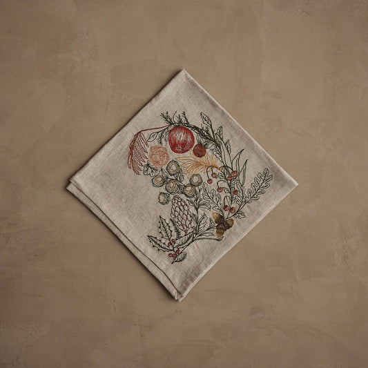 Coral & Tusk - Winter Vine - Dinner Napkin