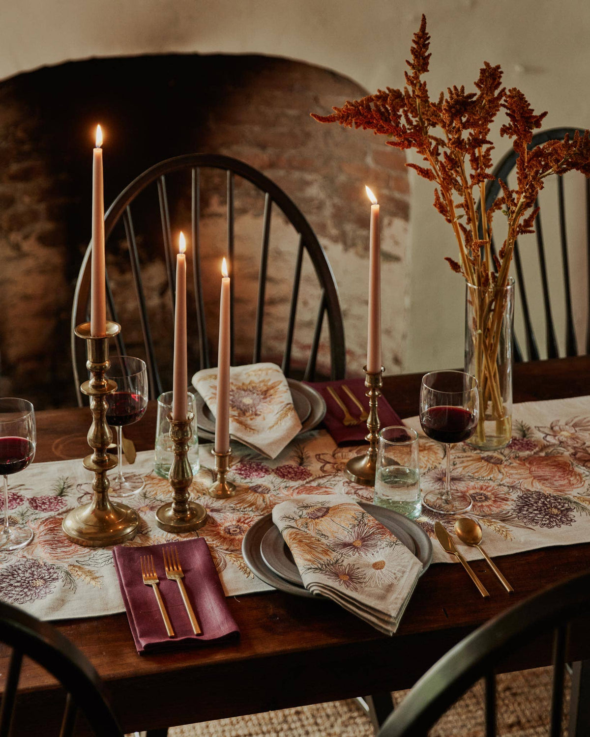 Coral & Tusk - Autumn Blossoms - Dinner Napkin