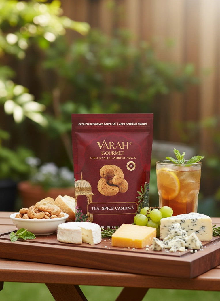 Varah Gourmet - Thai Spice Cashews - Thai Red Curry-Inspired Roasted Cashews - 3.5 oz.