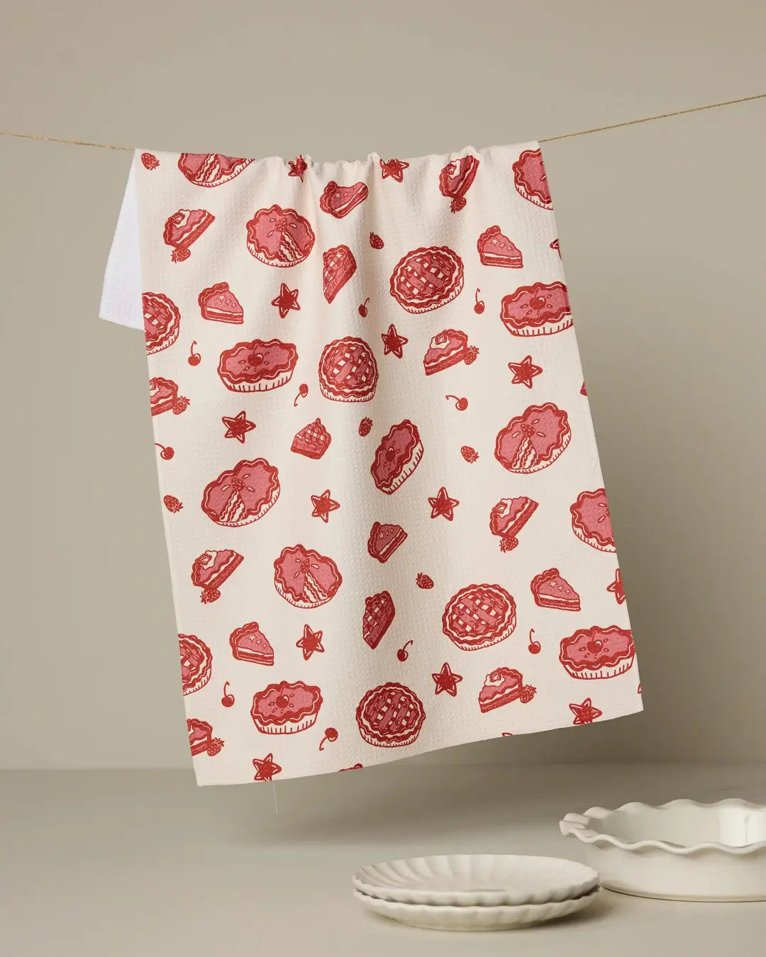 Geometry - Pie-triotic Tea Towel