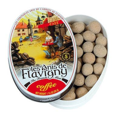 Les Anis de Flavigny - Coffee Pastilles - Oval Tin - 50 g