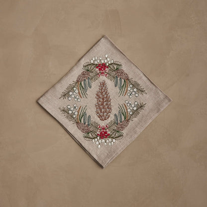 Coral & Tusk Pinecone Garland Dinner Napkin