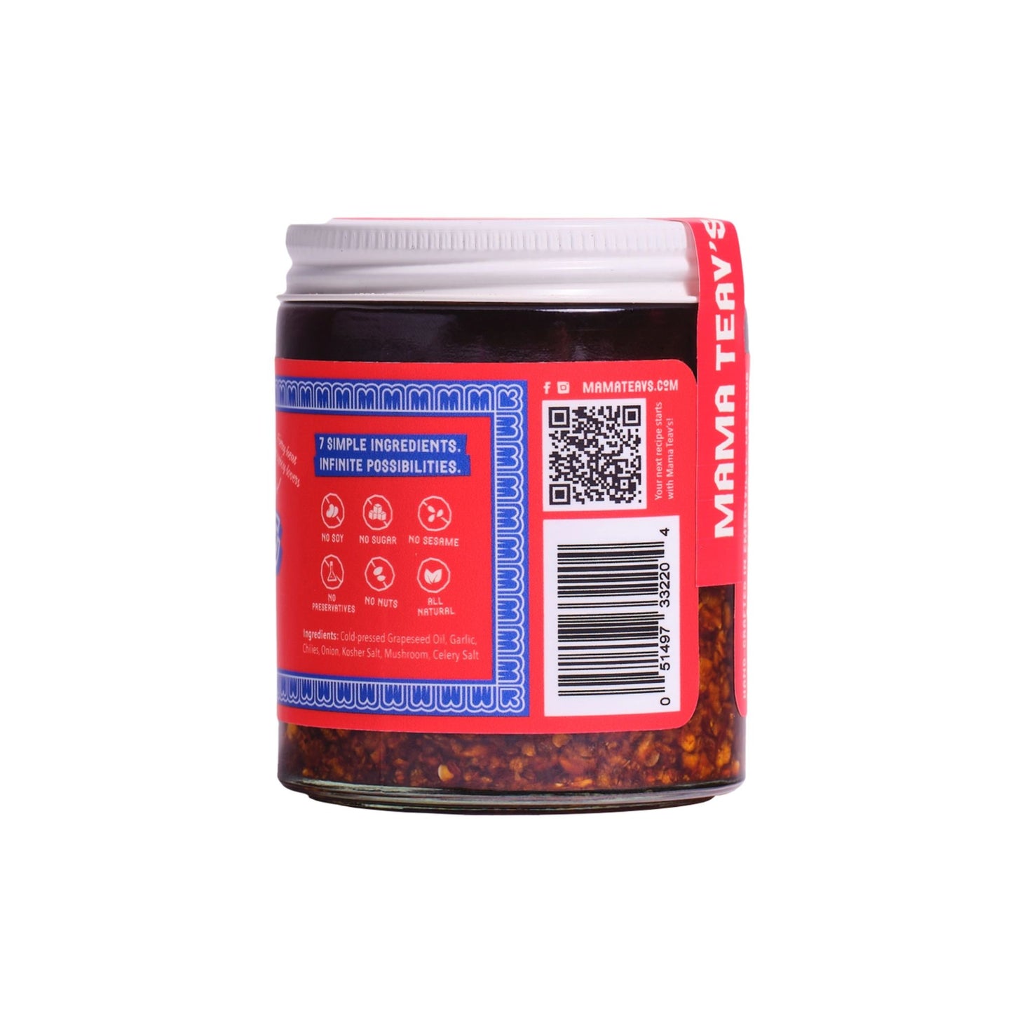 Mama Teav's - Hot Garlic Chili Crisp - SPICY