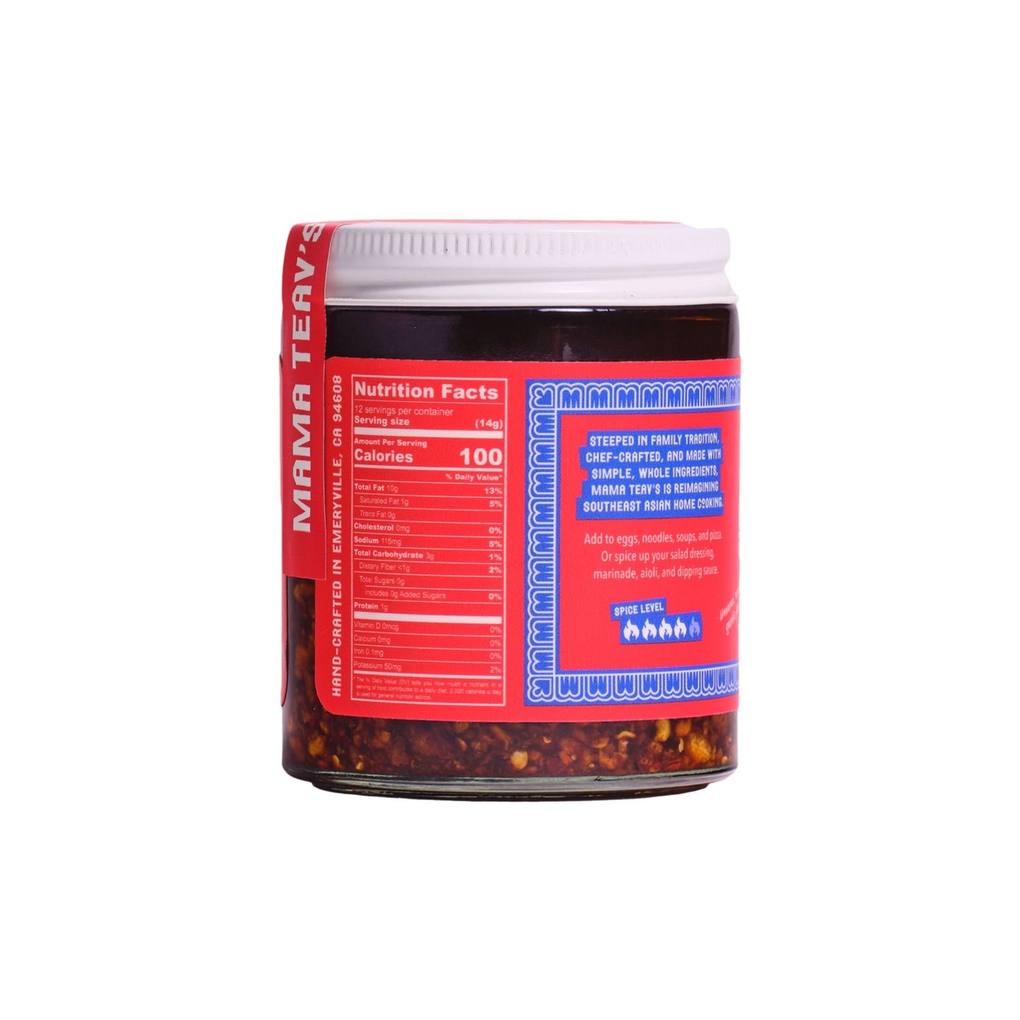 Mama Teav's - Hot Garlic Chili Crisp - SPICY