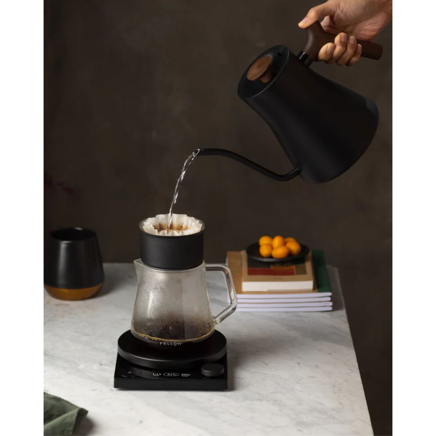 Fellow - Stagg EKG Pro Electric Kettle - Studio Edition - Matte Black + Walnut
