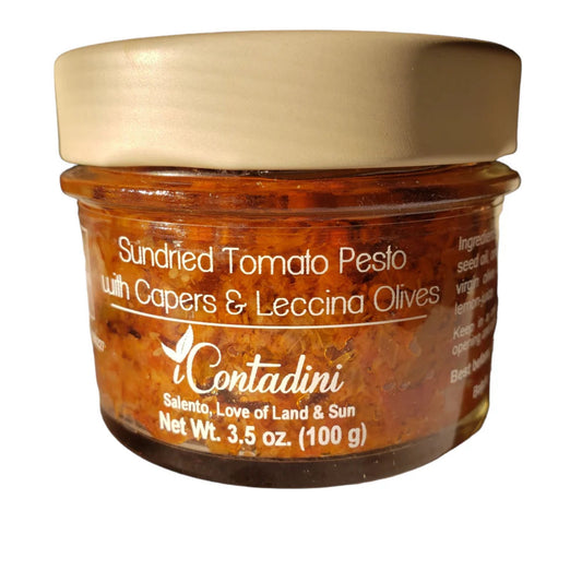 I Contadini - Sun-Dried Tomato Pesto W/ Capers & Leccina Olives - 100 g