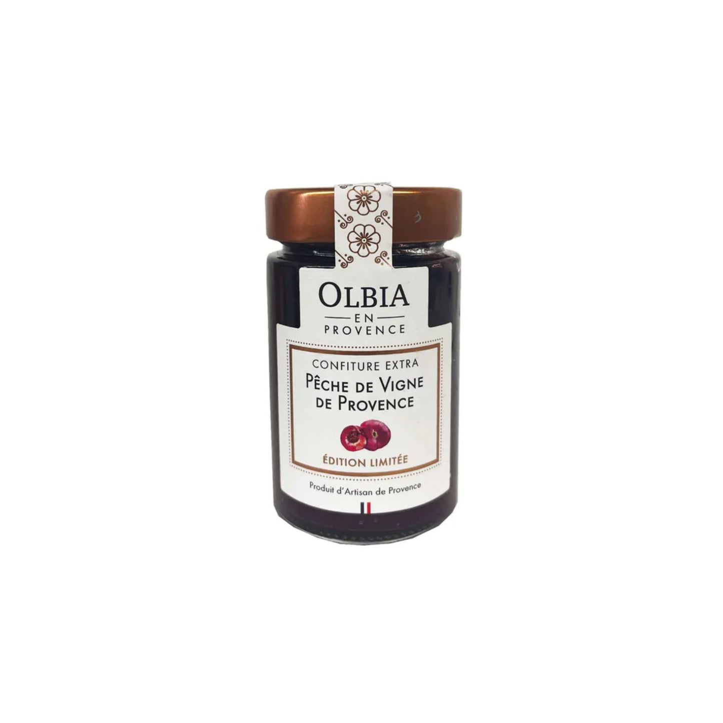 Olbia En Provence - Pêche De Vigne De Provence (Vineyard Peach) Jam - 230 g