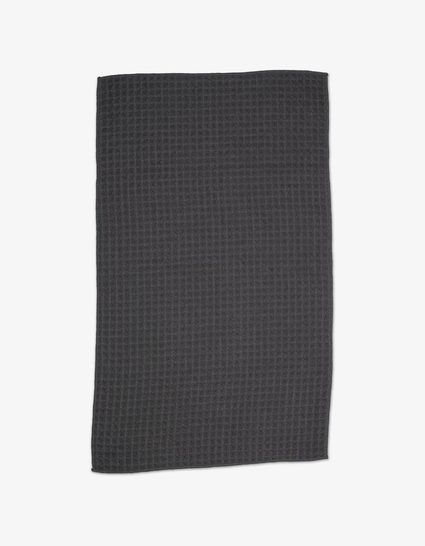 Geometry - Charcoal - Waffle Bath Towel