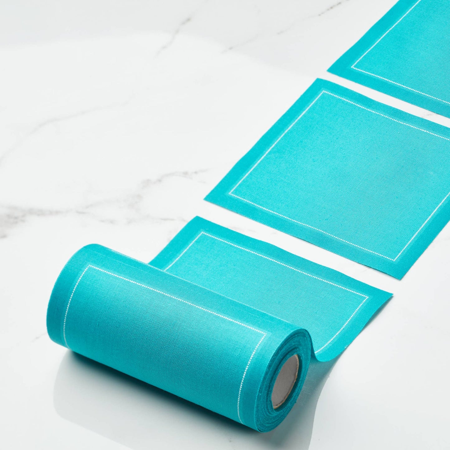 MY DRAP - Caribbean Green Cotton Cocktail Napkins 50 Units