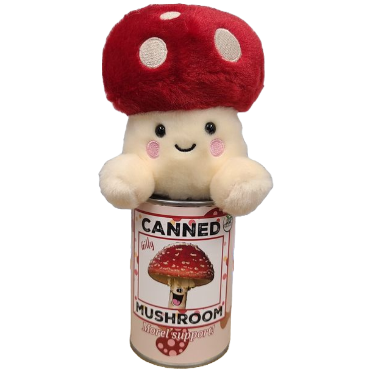 Canned Gifts - Gilly The Canned Mushroom - Stuffed Animal