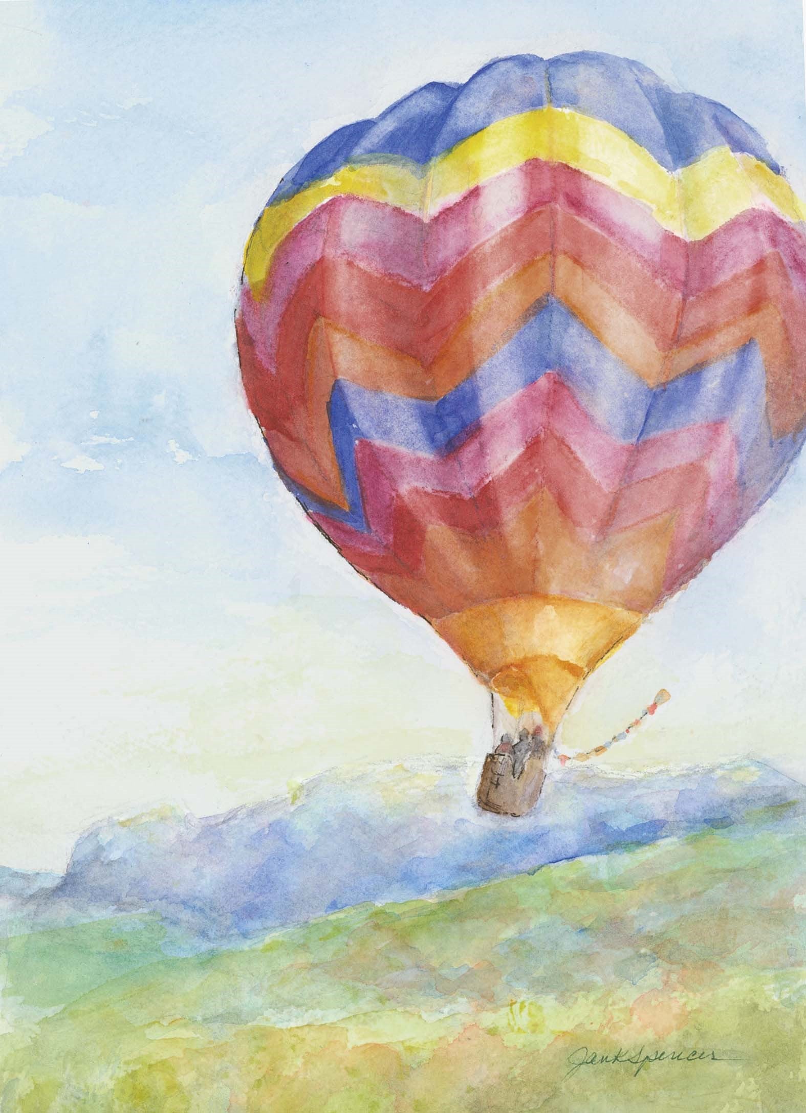 Jan Spencer - Watercolor Greeting Card - Sailing Away