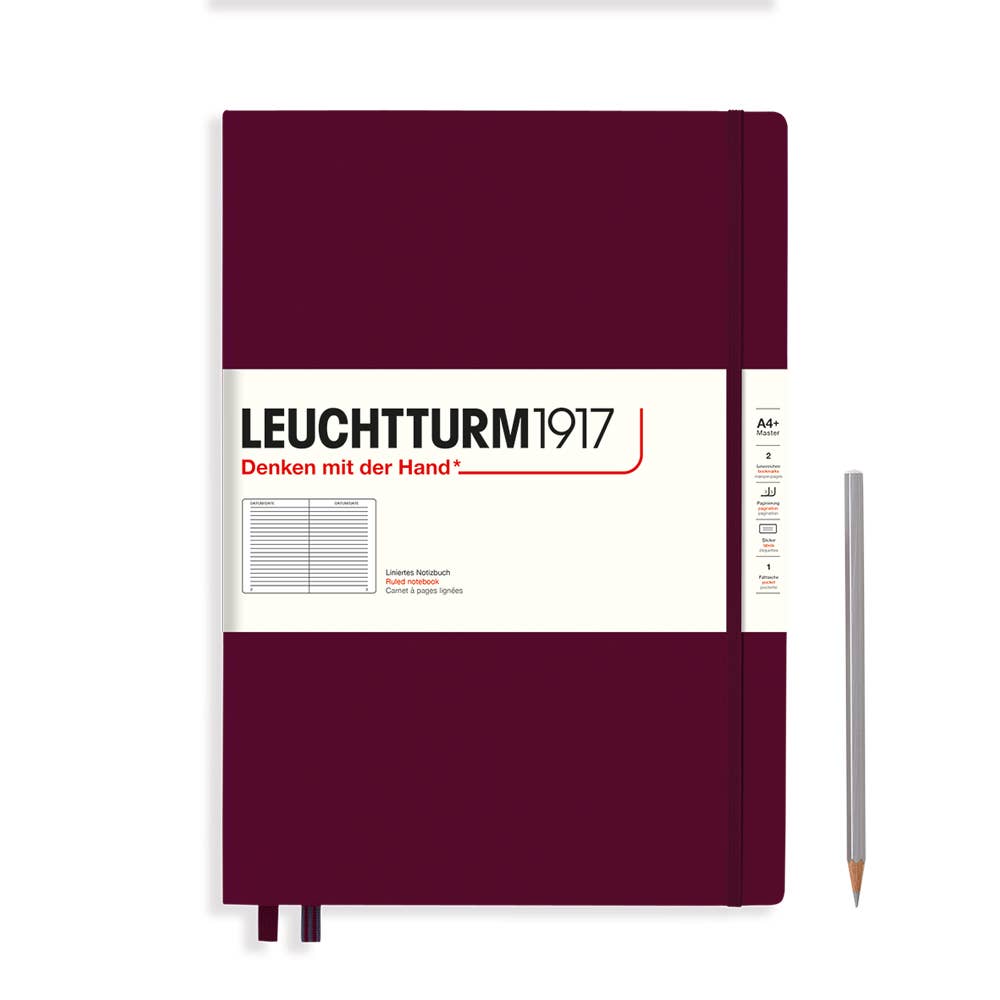 LEUCHTTURM1917 - Notebooks - Master Classic (A4+) - 235 Pages - Ruled, Port Red