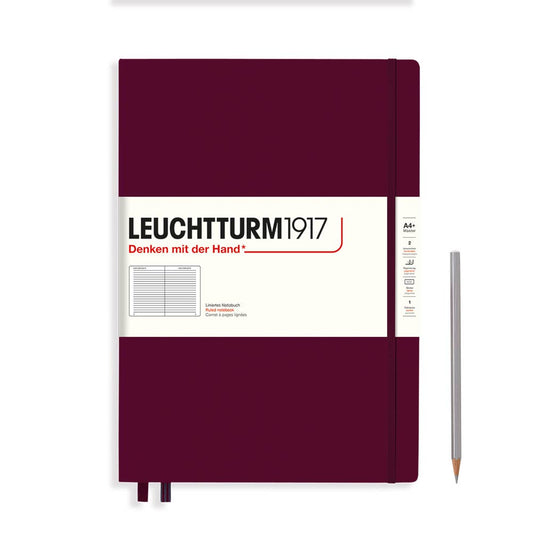 LEUCHTTURM1917 - Notebooks - Master Classic (A4+) - 235 Pages - Ruled, Port Red