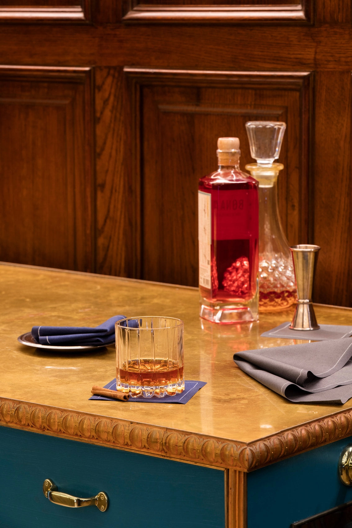 MY DRAP - Petrol Blue Cocktail Napkin - 50 Unit Roll