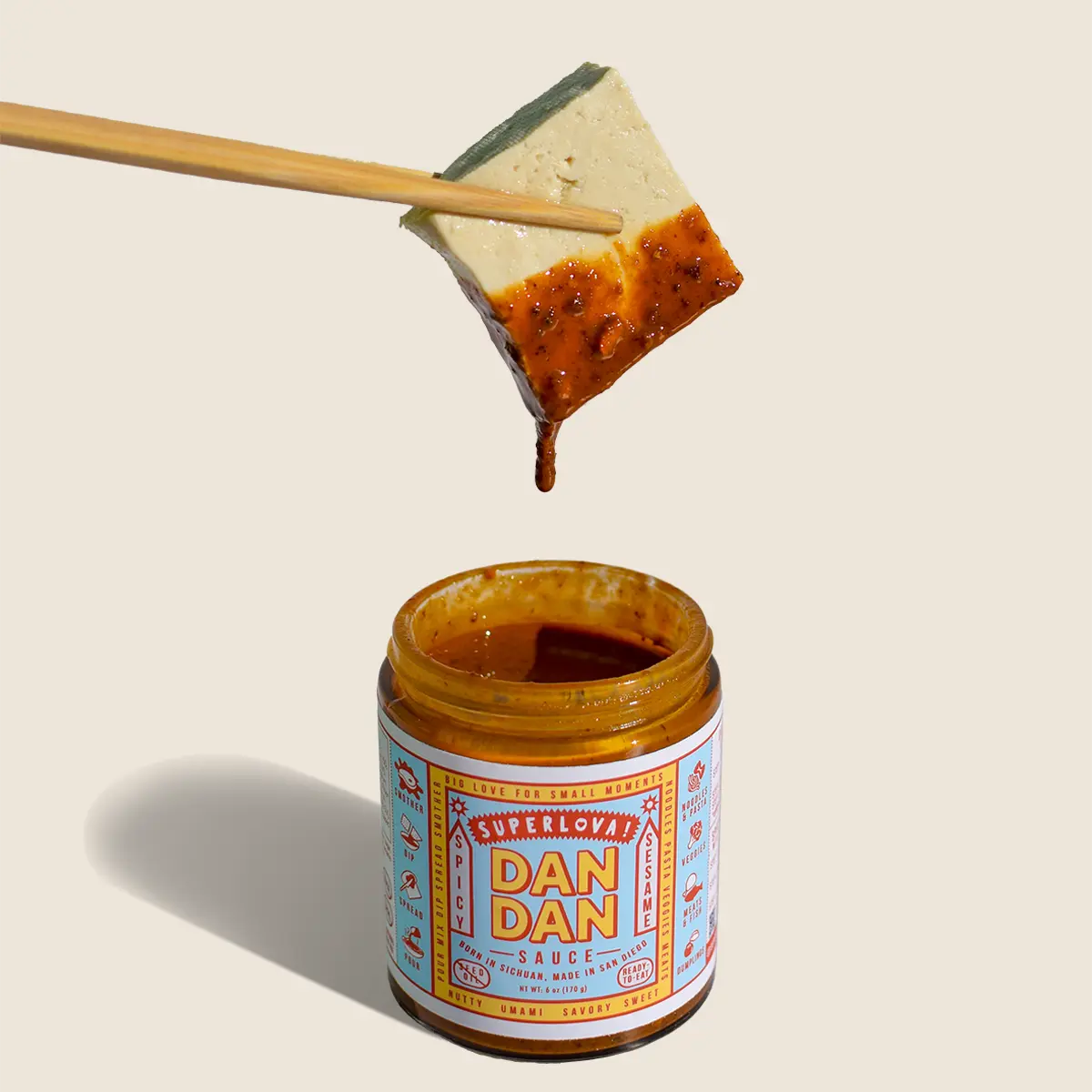 Superlova! - Dan Dan Spicy Sesame Sauce - 6 oz.