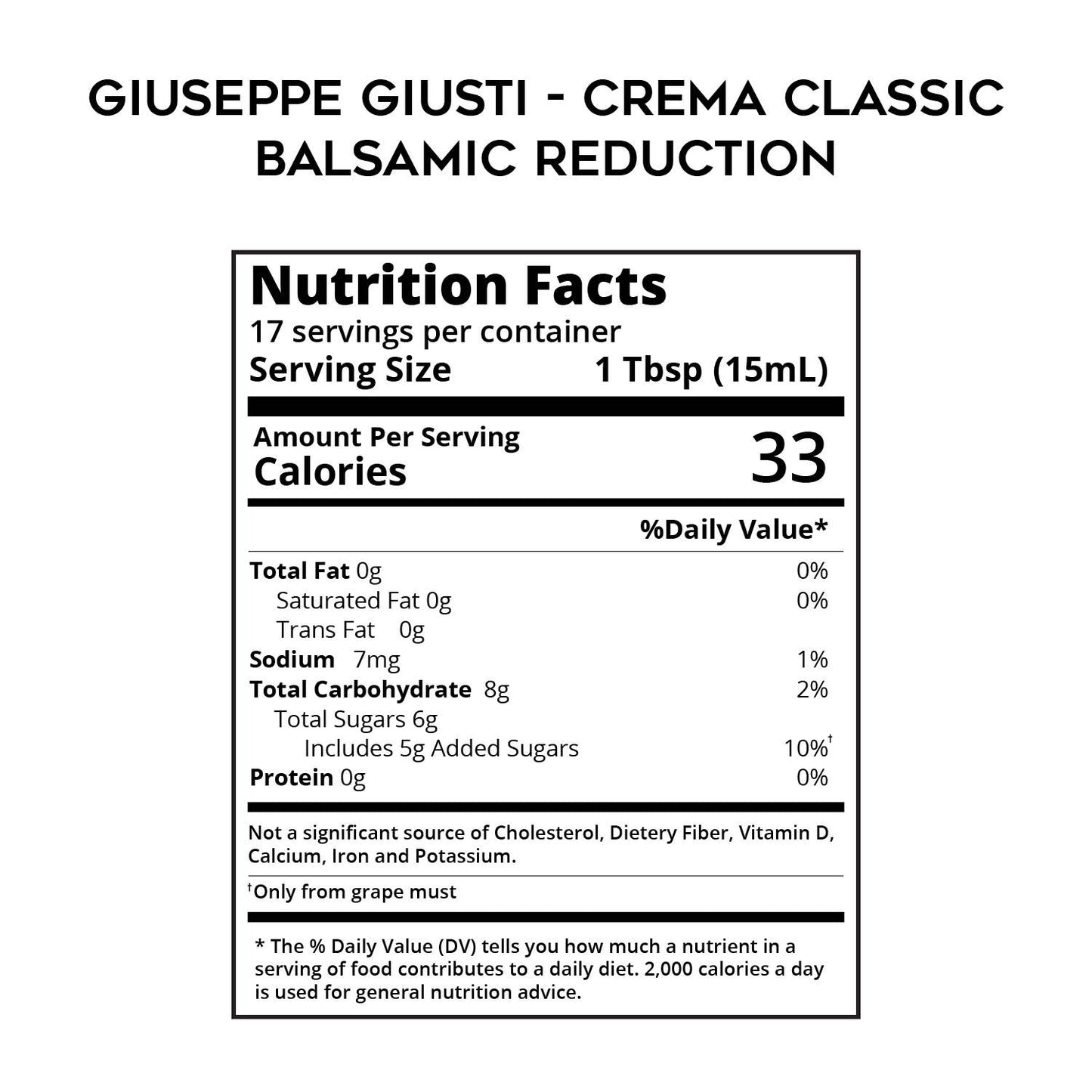 Giuseppe Giusti - Crema Classic Balsamic Glaze Vinegar Reduction - 250 mL