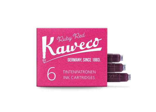 Kaweco - Ink Cartridges - Ruby Red - 6 Pieces