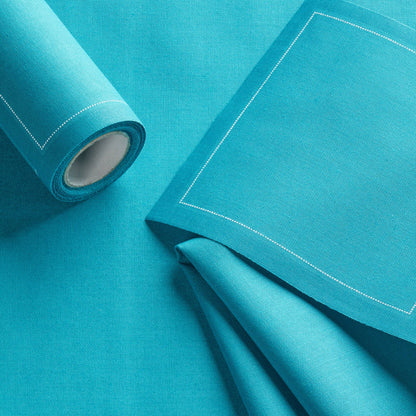 MY DRAP - Caribbean Green Cotton Cocktail Napkins 50 Units