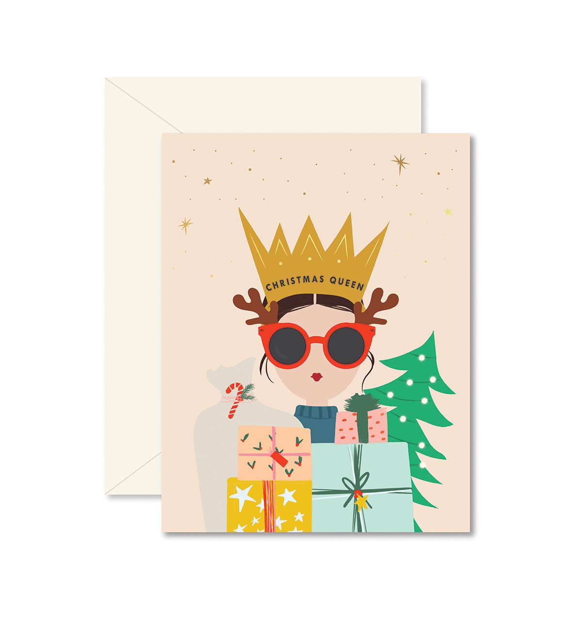 Ginger P. Designs - Christmas Queen Greeting Card