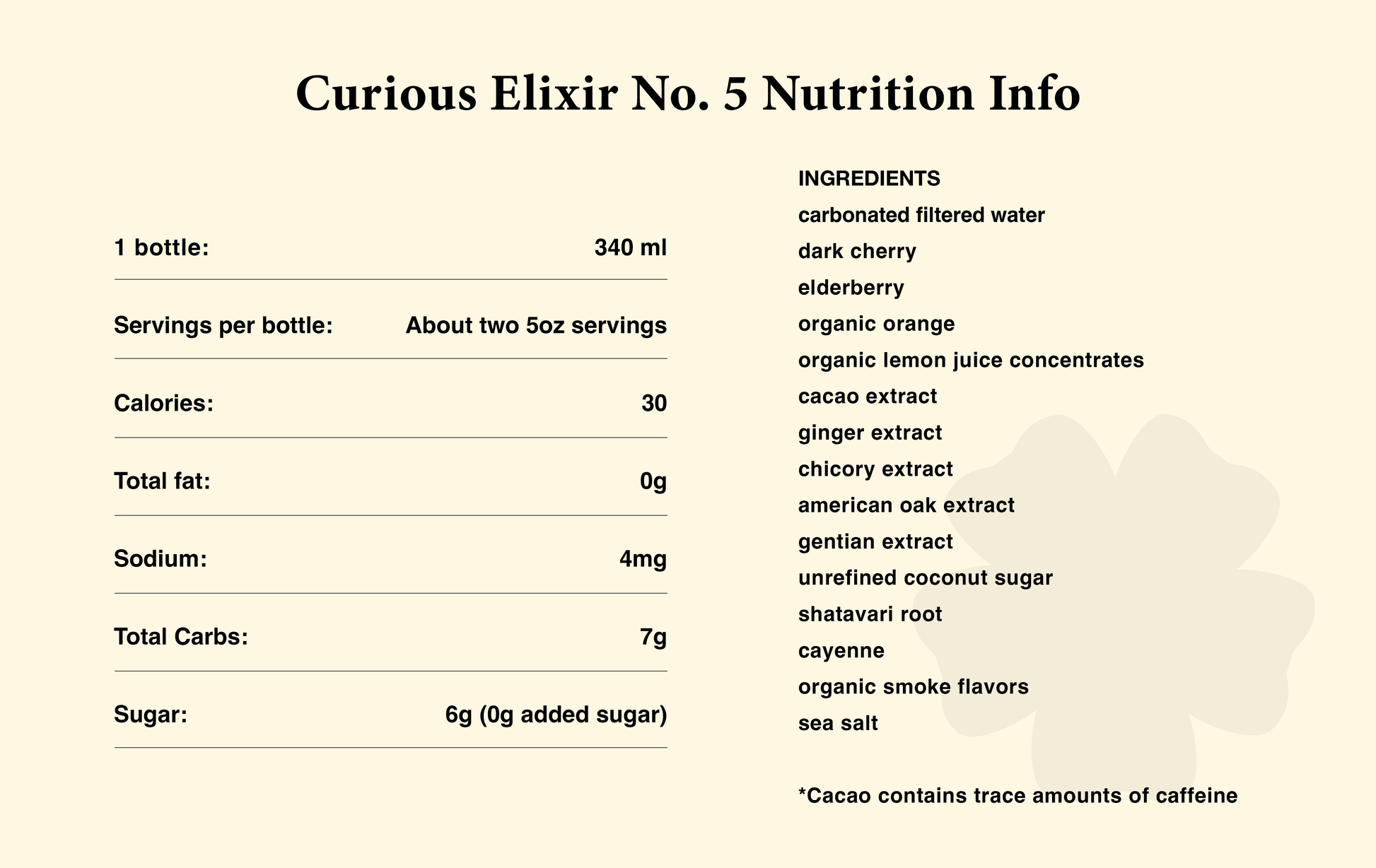 Curious Elixirs - Curious Elixir No. 5 - Non-Alcoholic Cocktail