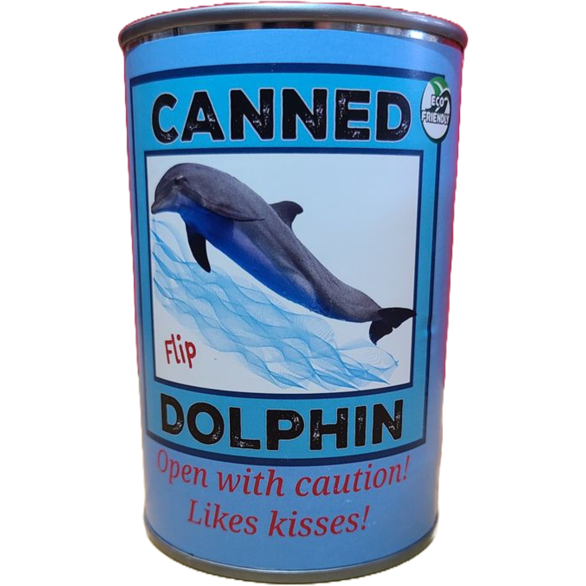 Canned Gifts - Flip The Canned Dolphin - Stuffed Animal