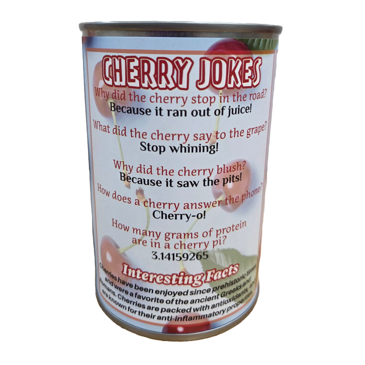 Canned Gifts - Ruby The Canned Cherry - Stuffed Animal