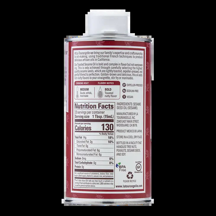 La Tourangelle - Toasted Sesame Oil - 16.9 fl. oz.