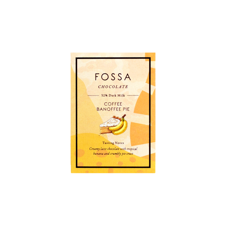 Fossa - Coffee Banoffee Pie - 52% Dark Milk Chocolate - 50 g