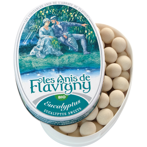 Les Anis de Flavigny - Eucalyptus Pastilles - Oval Tin - 50 g