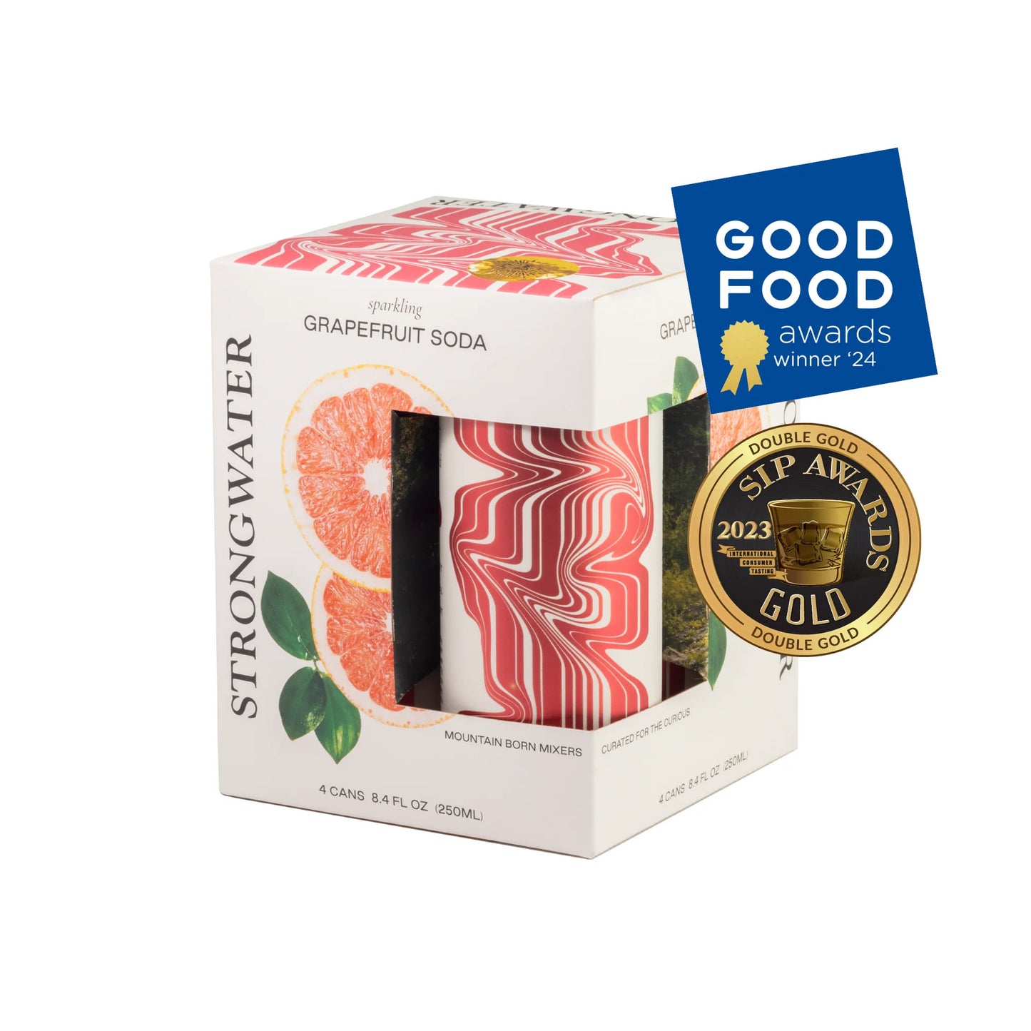 Strongwater - Grapefruit Soda - 4 pack - 250 mL each