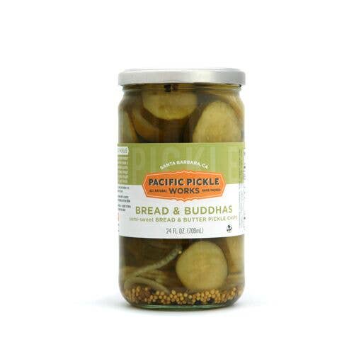 Pacific Pickle Works - Bread & Buddhas - Semi-Sweet Pickle Chips - 24 oz.