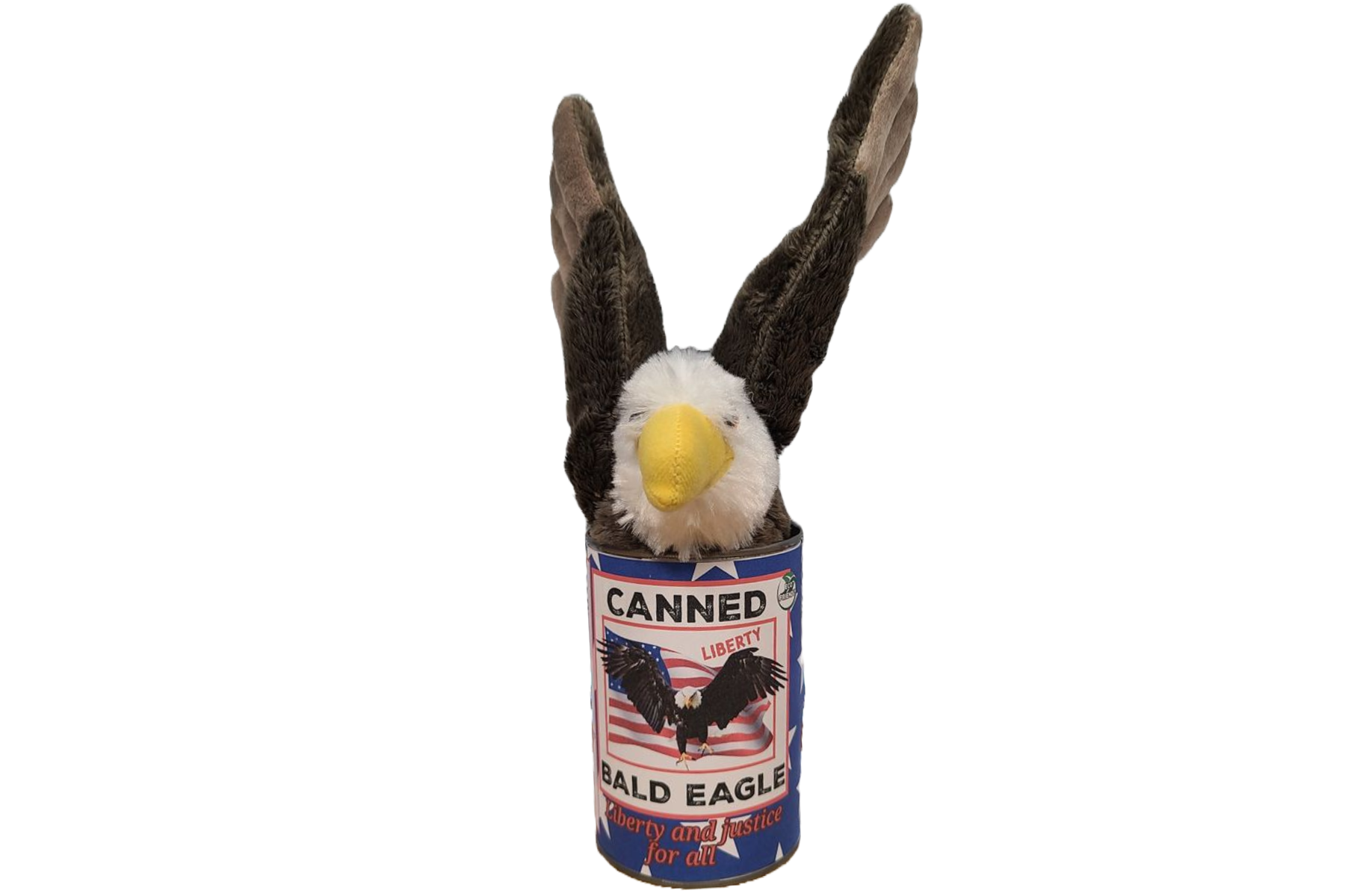 Canned Gifts - Liberty The Canned Bald Eagle - Stuffed Animal