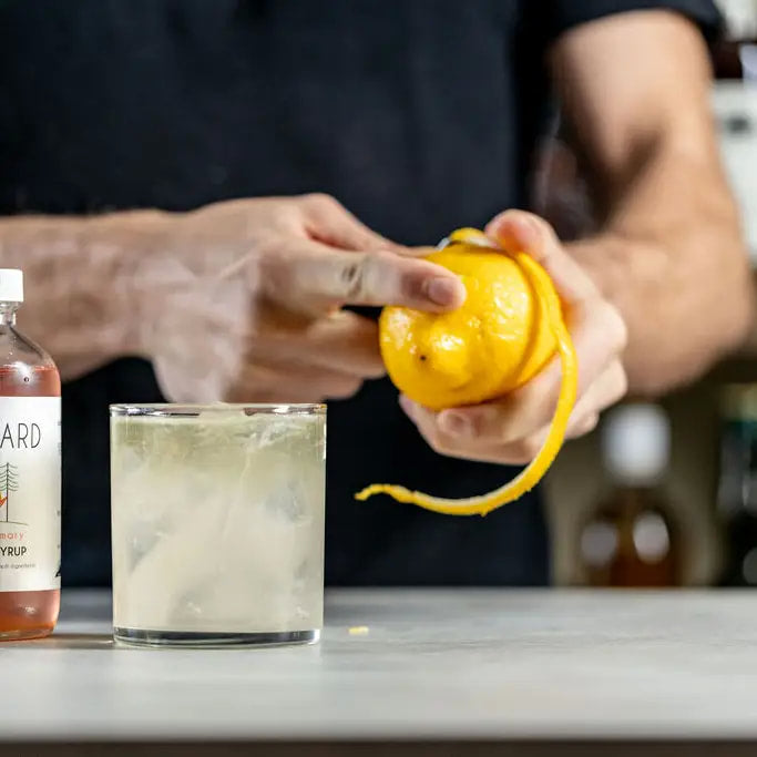 Backyard Bev Co. - Peach Rosemary Cocktail Syrup