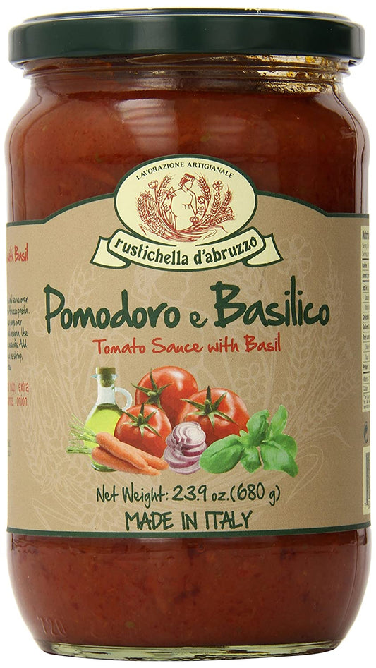 Rustichella d’Abruzzo - Tomato & Basil Pasta Sauce Family Size - 24 oz.