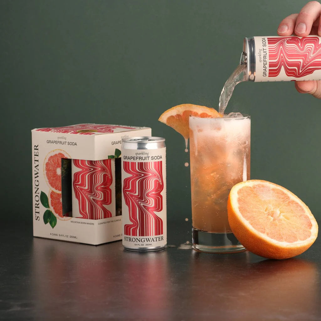 Strongwater - Grapefruit Soda - 4 pack - 250 mL each